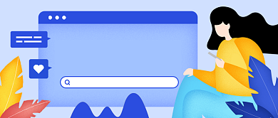 自媒体运营手绘卡通公众号首图背景