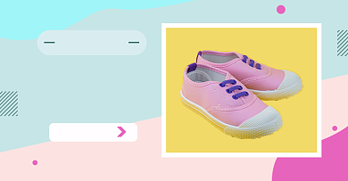 母婴童鞋淘宝电商横版海报图背景