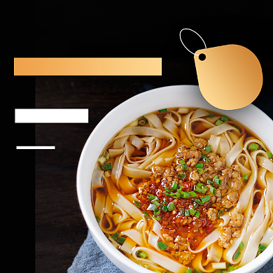 美味拉面抻面外卖主图背景