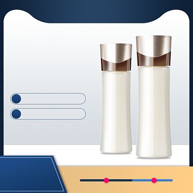 双12预售大促蓝色美妆化妆品整形背景