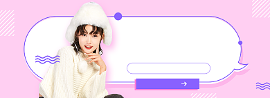 新势力周女装秋冬上新淘宝电商banner背景