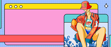 多色潮货精选新媒体首图背景