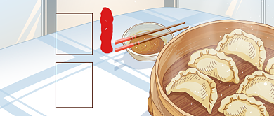 手绘卡通温馨立冬节气公众号首图背景