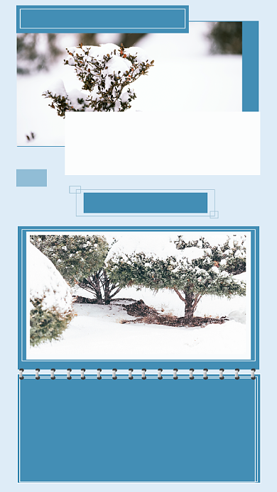 简约大雪节气文章配图背景