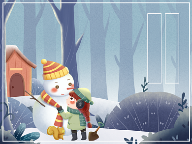 小雪二十四节气横版配图背景