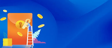 实用理财课蓝色金融公众号首图背景