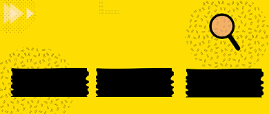 校园招聘工作黄黑色简约时尚公众号封面背景