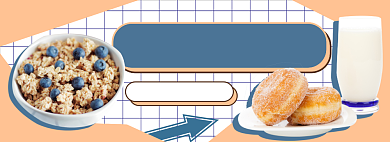 早餐美食促销电商淘宝banner图背景