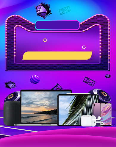 紫色88会员日手机电脑促销海报背景