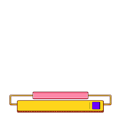 黄色卡通长方形满减店铺日常上新标签背景