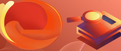 红色扁平大气年度盘点公众号首图背景