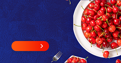 樱桃生鲜水果促销活动海报背景