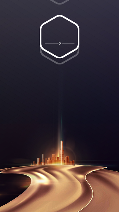 创意金色大气地产行业聊天背景图背景