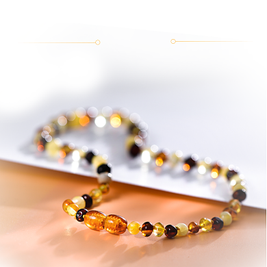 橘色高端质感琥珀珠宝首饰项链背景