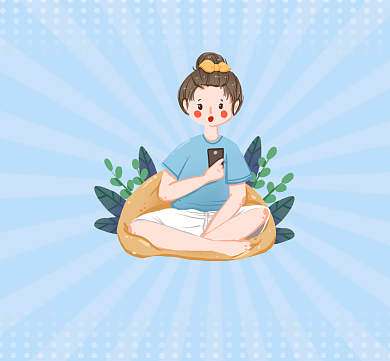 资深网络表情包传播者简约朋友圈封面背景