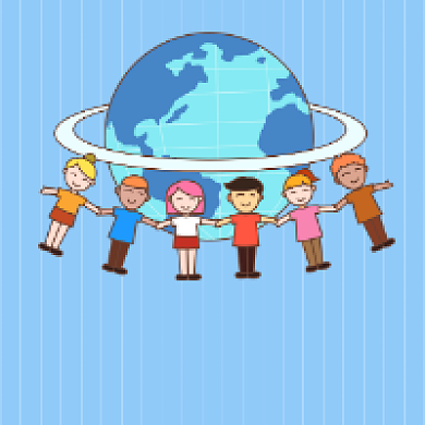 人口普查简约插画公众号次图背景
