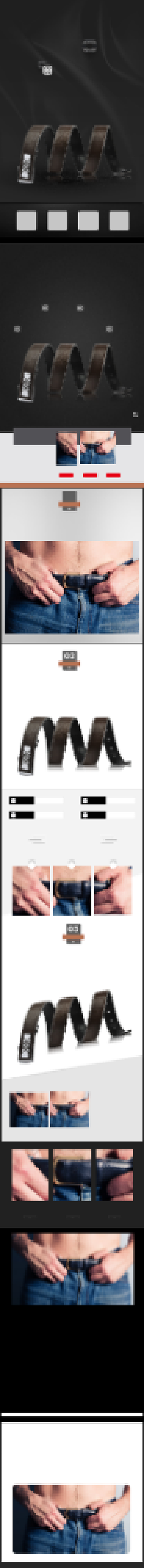 皮带型男腰带服饰佩饰黑色详情页背景