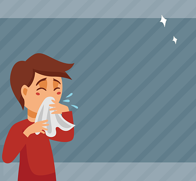 想念打喷嚏趣味搞笑朋友圈封面背景