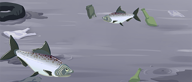 污水池里的三文鱼公众号首图背景