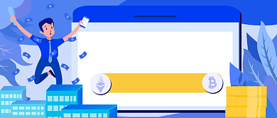 股市投资手绘卡通公众号首图背景