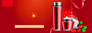 双十二年终盛典护肤品海报背景