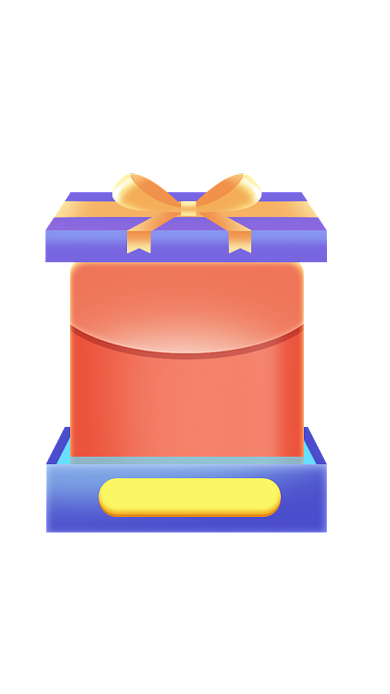 礼物盒优惠券金币红包悬浮弹屏模板背景