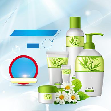 38女王节聚划算节日美妆护肤水乳主图背景