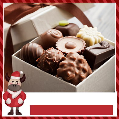 圣诞节巧克力零食促销手绘主图背景
