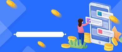 蓝色金融理财公众号主图封面背景