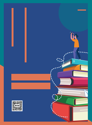 蓝色卡通全国翻译竞赛报名宣传海报背景