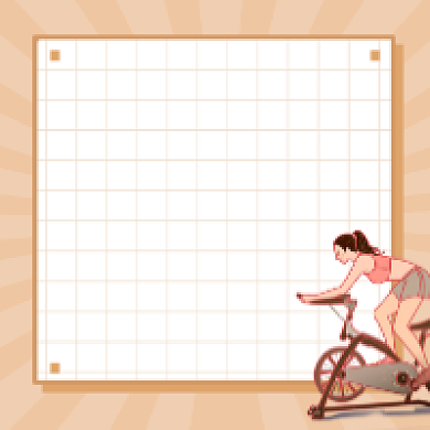 减肥攻略清新插画公众号次图背景