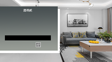 北欧简约家装手机横版海报背景