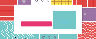 彩色孟菲斯风格游乐场代金券抵用券背景