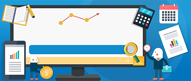 金融课程直播手绘卡通公众号首图背景