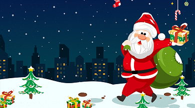 平安夜/圣诞节手机海报背景