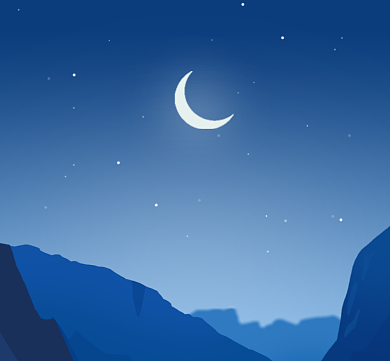 浪漫星空清新简约朋友圈封面背景