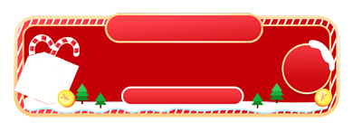 手绘风圣诞节入口图圣诞节胶囊背景