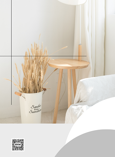 装修定制简约清新印刷海报背景