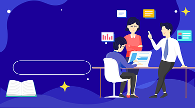 职场高情商修炼课插画广告banner背景