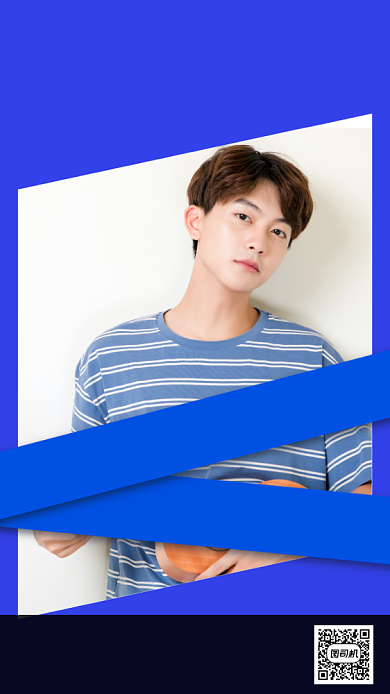 男装八月你好营销手机海报背景