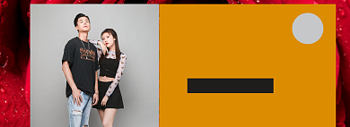 夏秋上新男女服饰电商banner背景