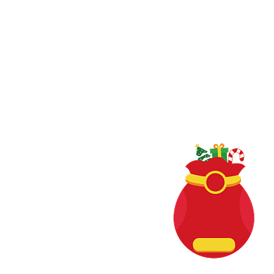 红色圣诞节礼品袋80优惠券标签背景