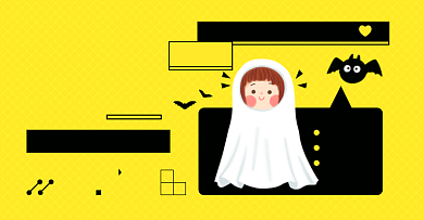 万圣节服饰淘宝电商横版图背景