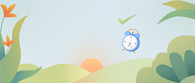 早起阅读打卡公众号首图背景