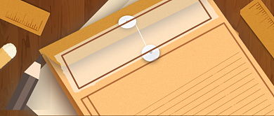 卡通手绘年度大事件盘点公众号首图背景