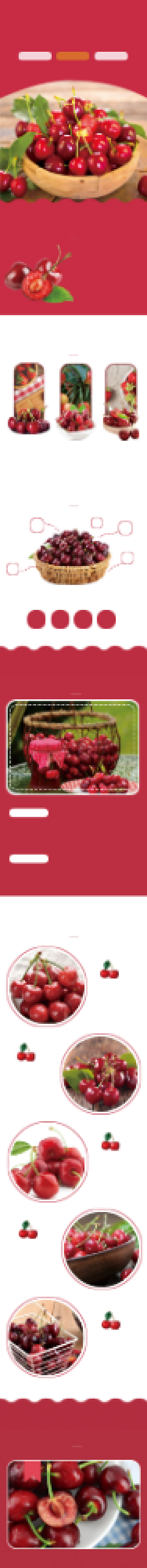 简约车厘子樱桃水果详情页面背景