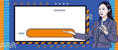 蓝色卡通考研公众号首图背景