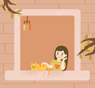 今日无碍明日无忧清新朋友圈封面背景