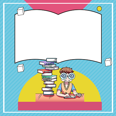 考研学习备考卡通主图直通车背景