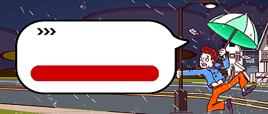 卡通台风海神来袭热点公众号首图背景